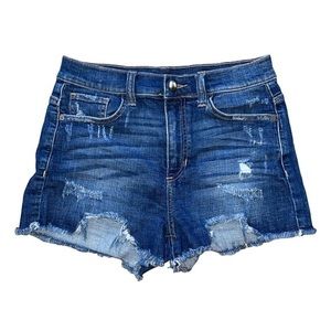 SP Black Label Denim Shorts Distressed Size 25